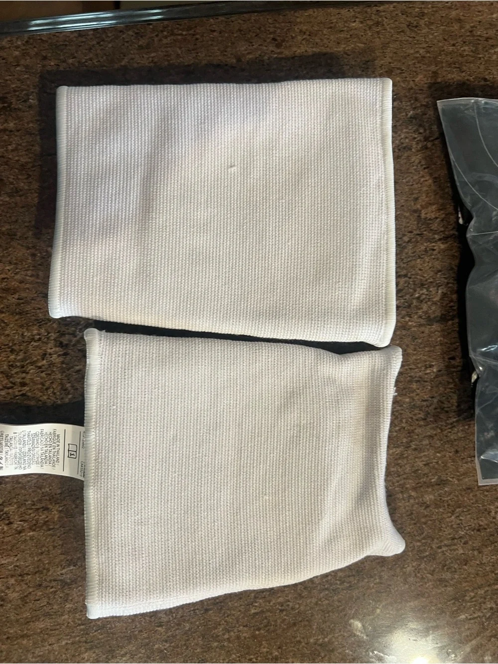 New- Nike White Knee Pads with Black Swoosh - M/L